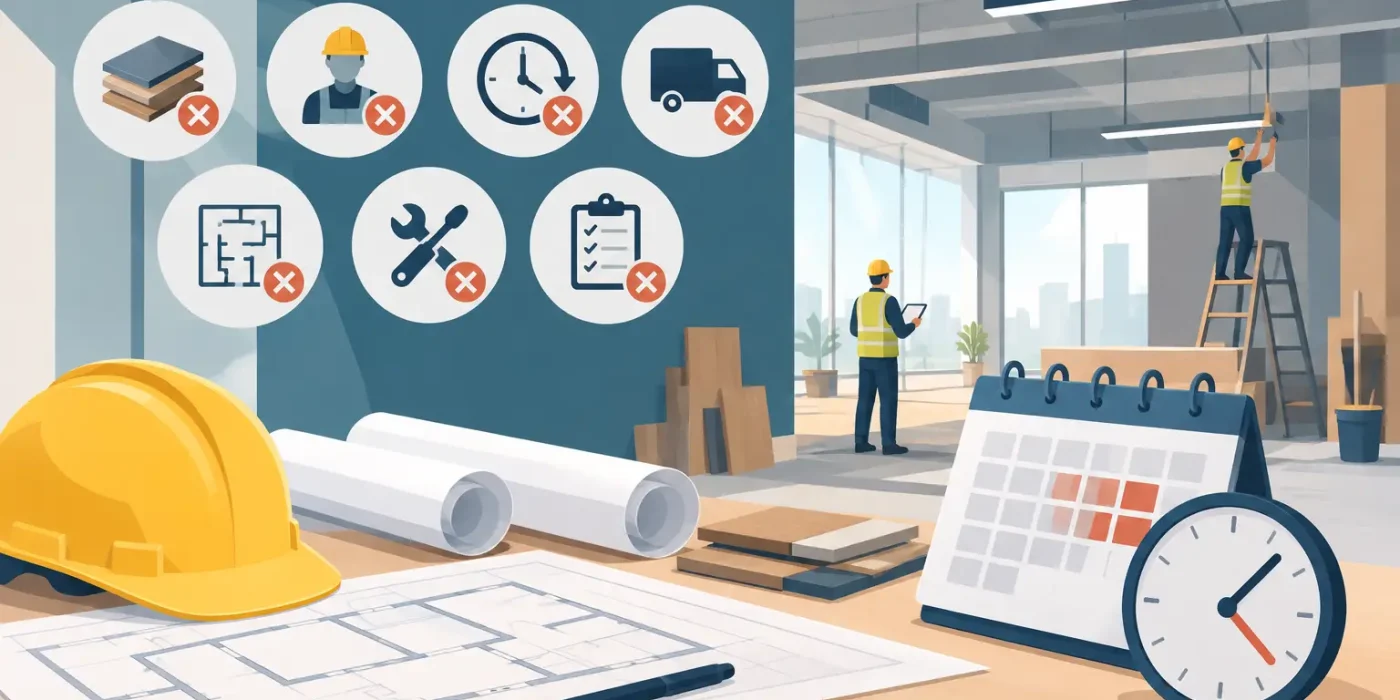 7 Finish Schedule Mistakes That Delay Fit-Outs
